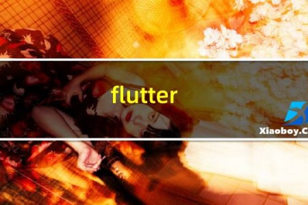 flutter 开发小程序
