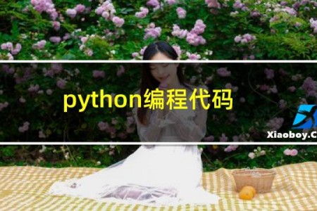 python编程代码
